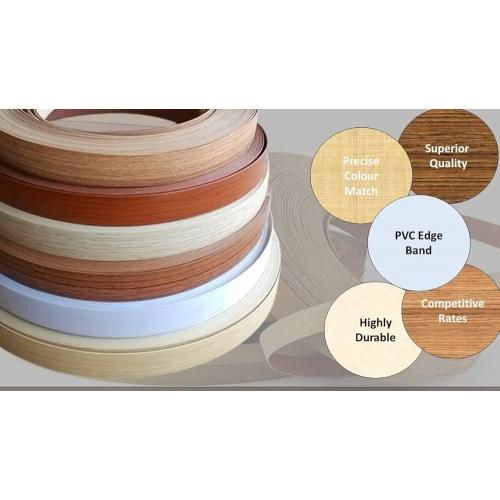 Indaco PVC Edge Band Tape Colour Grey Width 25 MM Length 50 Mtr Thickness 1 MM