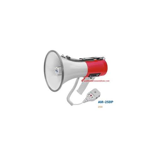 Ahuja PA Megaphone AM-25DP With In built Recording and Playback USD Option Type With Chargeable Battery