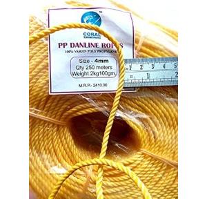 Rope PP Polypropylene 4 MM 1 Mtr