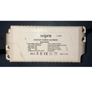 Wipro LED Driver Constant Current Un:240V 50Hz PIn:9W In:0.048A Pout:8.6W(max) Iout:0.215A Uout:30-40V DC Model WI-9W