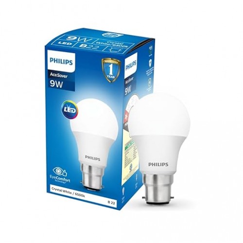 Phillips Led Bulb 9W B22 Type 6500K Cool White