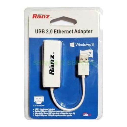 Ranz Ethernet Adapter USB 2.0 To LAN USB RJ45