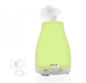 Pure Source Aroma Oil Diffuser And Humidifier Plastic Home Spa Luxury Home Office Cool Mist 200ml 7 Led Light Change White With Adaptor