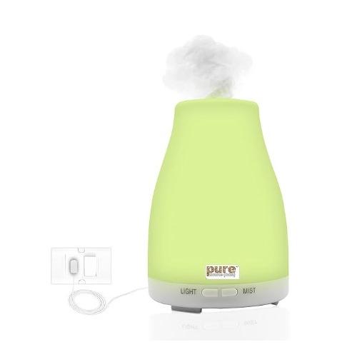 Pure Source Aroma Oil Diffuser And Humidifier Plastic Home Spa Luxury Home Office Cool Mist 200ml 7 Led Light Change White With Adaptor