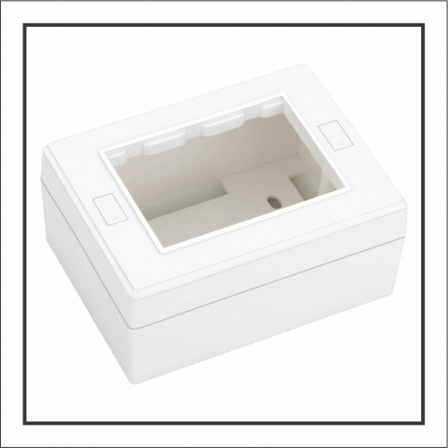 Cona Gang Box With Cover Plate PVC Polycarbonate 6 Modular