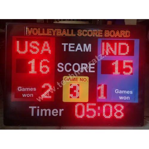 Scoreboard LED Running Sports, High-Brightness Digital Score Display for Cricket, Football, Hockey, Volleyball, Basketball, Badminton, Tennis with Real-Time Updates,3x4 Feet Day And Night Visible