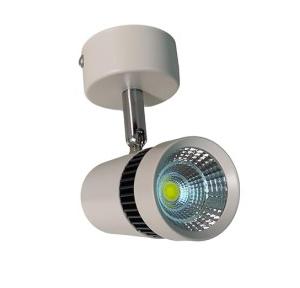 LED Spot Light Aluminum Power Coated White Finish 9W 6500K Cool White