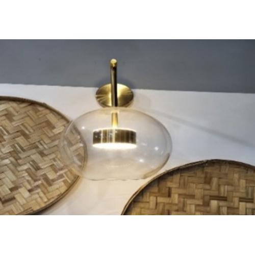 SG Lite Sconce Antique Wall Light Globe Mid Century Modern Wall Mount Clear 6 Inch Glass 5W Warm White