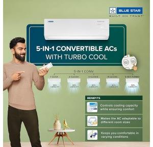 Blue Star Split Inverter AC  1 Ton 5 Star