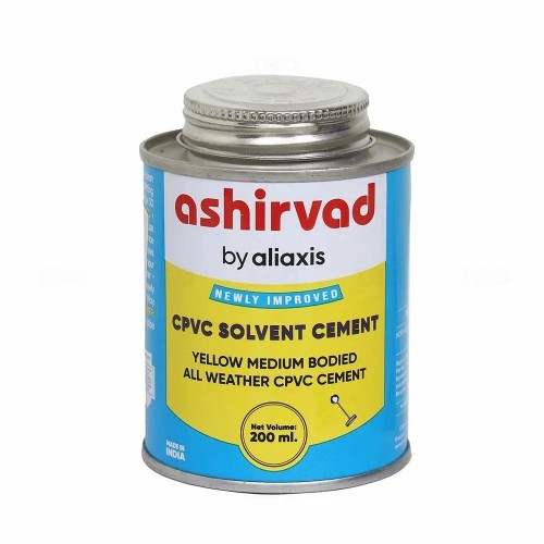Ashirvad Solvent Cement 70009096 CPVC Yellow Medium One Step 200ML