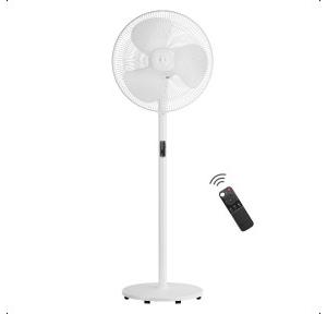 Atomberg Pedestal Fan Swing Renesa 400 MM BLDC Motor Remote Operated 6 Speeds 35W LED Display 55db 1500 RPM Snow White