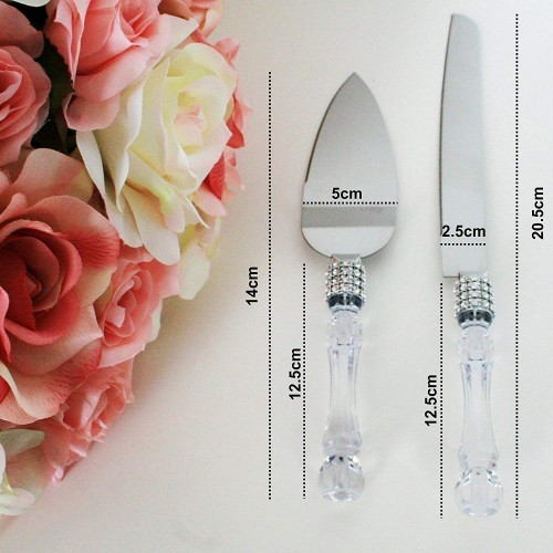 Cutlery Set Cake Server 14cm and Knife 20.5cm Stainless Steel