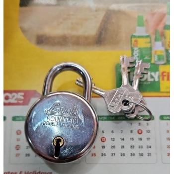 Link Padlock 40 MM Double Locking With 3 Keys