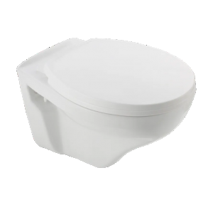 Hindware Western Commode Classik Star White Wall Hung Ceramic Oval Shape Size 52x35.5x36.5 CM