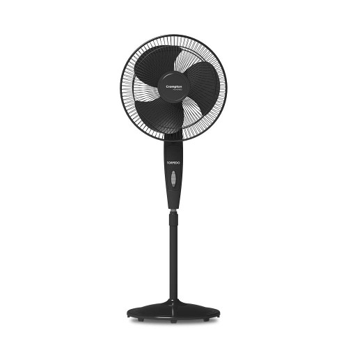 Crompton Pedestal Fan Highspeed Torpedo 400 mm 3 Blade Colour Black
