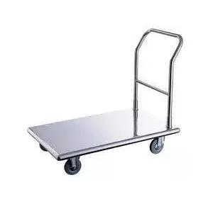 Platform Trolley Gauge 18 Capacity 200 Kg SS 202 2x3.5 Feet