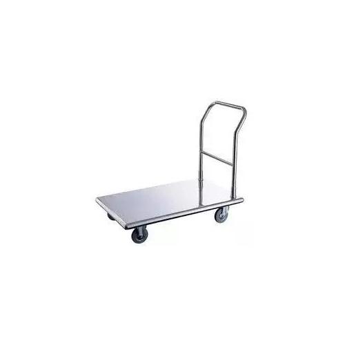 Platform Trolley Gauge 18 Capacity 200 Kg SS 202 2x3.5 Feet