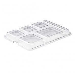 Cambro Nilkamal 6 Compartment Tray Lid 10146DCWC135 Polycarbonate W26xD36.2xH3.7 CM