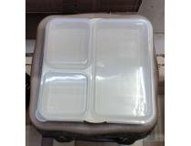 Cambro Nilkamal 3 Compartment Tray Lid 10103PPC190 Polycarbonate W24.8xD24.6xH2.5 CM