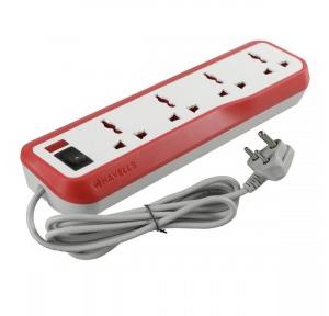 Havells Spike Guard AHNKXXR000 Ecostar 4 + 1 Surge (2 m) 6A