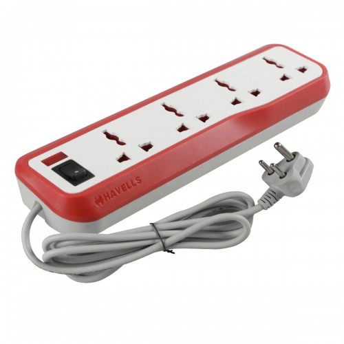 Havells Spike Guard AHNKXXR000 Ecostar 4 + 1 Surge (2 m) 6A