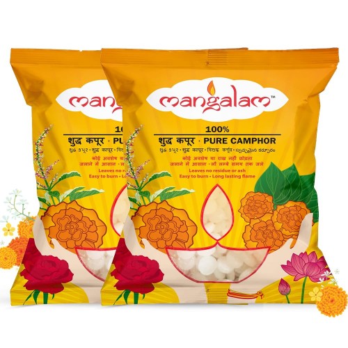 Mangalam Camphor Bhimseni Sweet Fragrance 500 gm Pack of 2