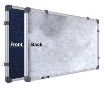 Notice Board Super Deluxe Soft Foam Surface For Easy Pin Motion Non-Magnetic Heavy Duty 6x4 Feet 10 MM Blue