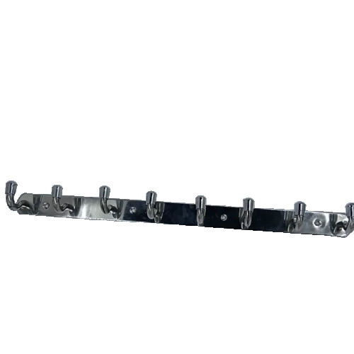Cloth Hanger SS Wall Mounted With 8 Hooks