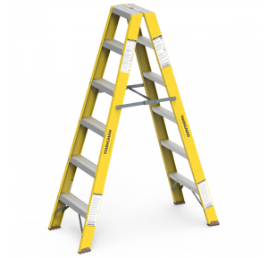 Y-Access Ladder 8323 Double Sided Self Supporting  FRP (Fiberglass) 1.82 M 6 Steps
