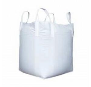 Bulk Bags Polypropylene Dimensions 90x90×110 CM White Capacity 300 Kg Top Duffle/Skirt Bottom Plain Closed U4 Corner Loops