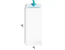 Tycoon Envelope White Non-Laminated 80 GSM 9x4 Inch