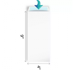 Tycoon Envelope White Non-Laminated 80 GSM 9x4 Inch
