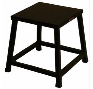 Stool MS Black Powder Coated H20 Inch W16 Inch L24 Inch