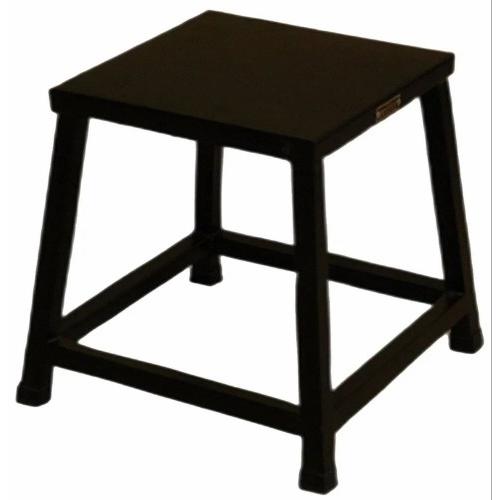 Stool MS Black Powder Coated H20 Inch W16 Inch L24 Inch