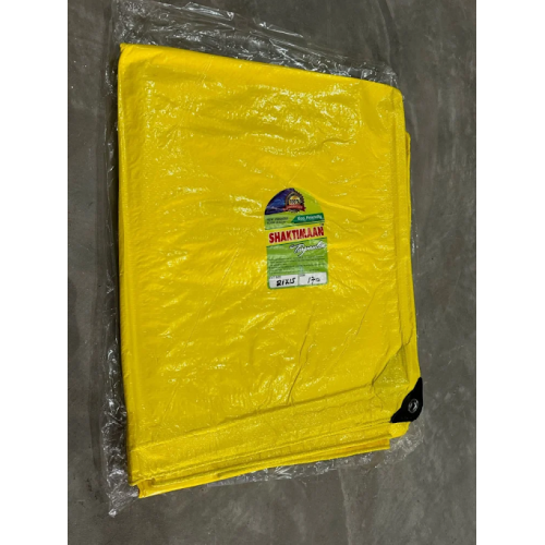 Shaktiman Tarpaulin Heavy Duty Waterproof HDPE 170 GSM Color Yellow 1 SQMT