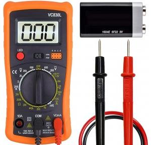 Techtest Digital Multimeter Kit With Probes Vc830l Pocket Multimeters Handheld Multi Meter Voltage Tester
