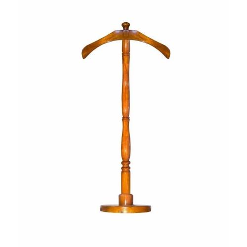 Coat Hanger Teakwood Melamine Polished 3.5 Feet Color Walnut Non Adjustable With Plane Base
