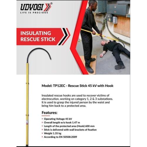 Udyogi Rescue Stick TP12EC 45kV With Hook And Without Handguard