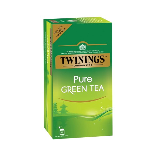 Twinings Pure Green Tea Refreshing Weight 50 Grams Each Pack of 25