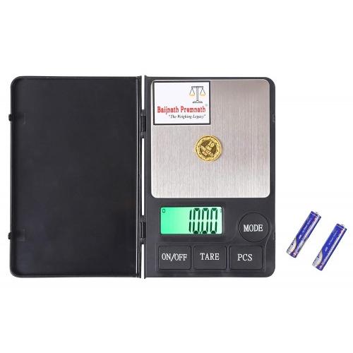 Baijnath Premnath Jewelry Portable Weighing Scale Digital Notebook 1 Kg (1000gram) x 0.01g (10mg)