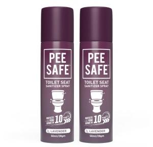 Pee Safe  Sanitizer Spray For Toilet Seat 50 Ml Lavender Pack of 2