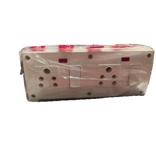 Elleys Combind Box 6 Amp 2 Nos Socket & 2 Nos Switch