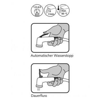 Schell Faucet Gun Holder Set 03 145 06 64 Trend HF (ABS) Trend Health Flow limiter (max. 4 l/min to meet IGBC) Flex hose - 0.9 m Fixing Kit