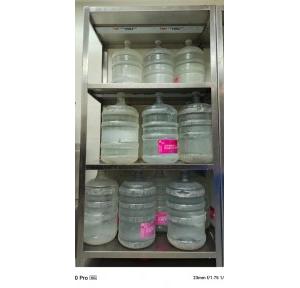 Slotted Angle Rack Stainless Steel 304 3 Compartments 4 Shelves Dimensions L900xH1800xD500 MM Angle 14 Gauge Shelf 18 Gauge Chrome Finish Weight Capacity 550 Kg Approx With Installation