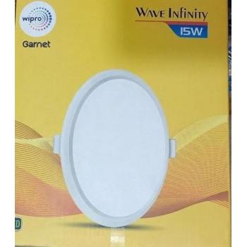 Wipro LED Panel Light DG11527 Wave Infinity 4000K 16.6L x 16.6W x 3.2H cm 15W Natural White  150 Mm