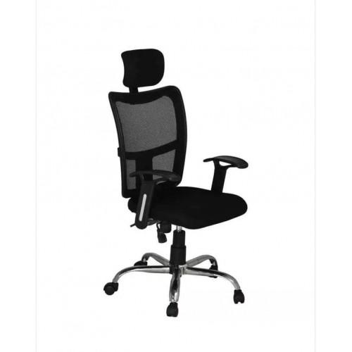 Office Chair High Back Black with Wheels, Size- 45.5 x 18.10 x 18 inch
