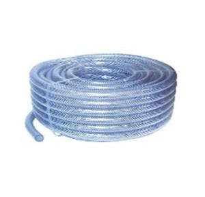 Water Hose Pipe PVC 1/2 Inch Transparent Braided 1 Mtr