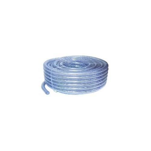 Water Hose Pipe PVC 1/2 Inch Transparent Braided 1 Mtr