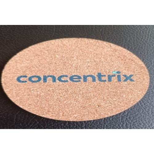 Coaster MDF Wooden With Logo Thickness 3 MM Round 8 CM