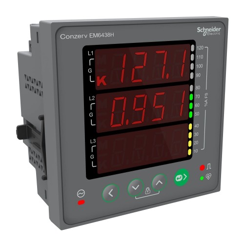 Schneider Energy Meter EM6438H Electric Conzerv Cl 1 RS485 Dual LMF